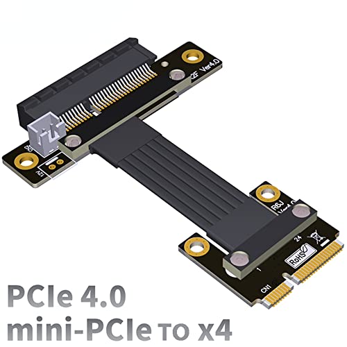 Adaptador Mini PCIe a PCIe X4 compatible con PCIE 4.0 cable flexible R62JF 4.0 2