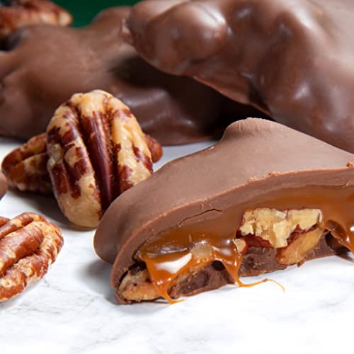 A Gift Inside Milk Chocolate Caramel Pecan Clusters Gift Tin