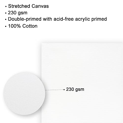 Image of Little Birdie Mini Stretched Canvas Boards for Painting 10pcs 10 X 7.5 cm Mini Canvas Boards | Double Primed Small Canvas Painting Board for Acrylic Painting, Oil Painting| Stretched Canvas Board