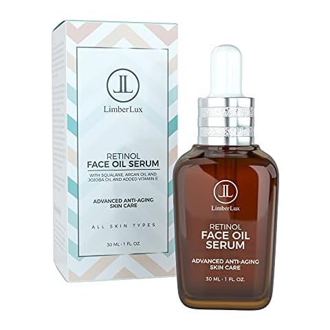 LimberLux 30ml Retinol Face Oil Serum For Anti-Aging - Hydrating Serum With Retinol, Vitamin E, Argan Oil, Jojoba Oil, And Squalane For Youthful Skin - Vegan Skincare, Cruelty-Free, Made In The UK Cover