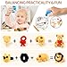 URSKYTOUS 36Pcs Animal Erasers Kids Desk Pets Pencil Erasers 3D Puzzle Bulk Mini Animal Eraser Toys Fun Cute Eraser for Classroom Rewards, Game Prizes, Treasure Box, Easter Egg Fillers