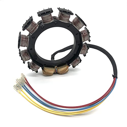 OMGparts Estator para Mariner/Mercury/Force/Sportjet 9 Amp externo 40hp-125hp 2/3/4 cilindros 2 temp
