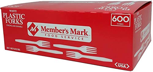 Daily Chef White Plastic Forks,, 600 Count (Pack of 36)