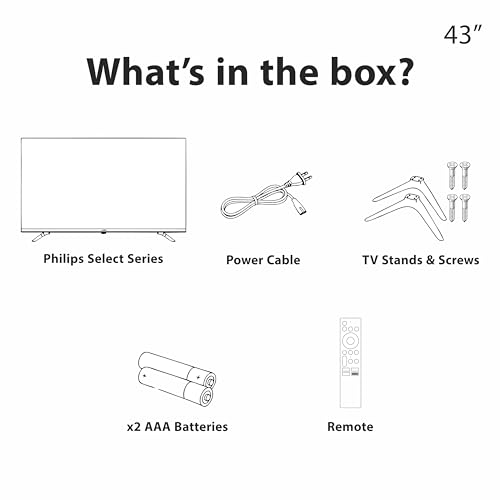 Image of Philips 109 cm (43 inches) 8100 Series 4K Ultra HD Smart QLED Google TV 43PQT8100 /94