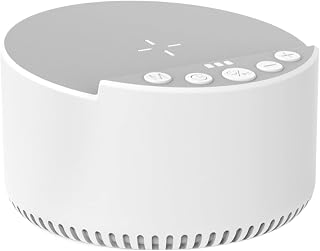 Charger Speaker - Smart White Noise, 15W Wireless Charging Speaker | Mobile Phone Charging Station | Sleep Noise Sound Machine For Business Travel, Study, Room, Travel, Party, Camera | Lugnande Vitt Brus Och Sömnljudmaskin Till Resor Camping Studie Rum