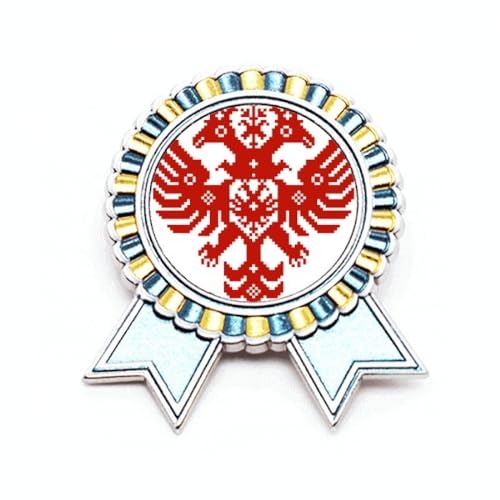 Broche aigle armoiries russes en métal taille M cadeau collectionneur
