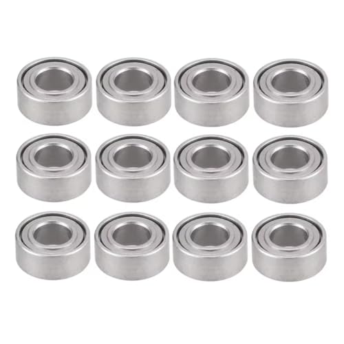 SERBNOPG for WPL for C14 C24 C34 C44 for MN for MN99S D90 MN90 12PCS Steel Bearing 3X6X2mm RC Car Spare Parts Upgrade Accessories RC Car Repair Kit
