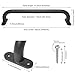 Purife 17 Inch Black Playground Handles Metal Set of 2 - Playset Safety Handles, Swing Sets Accessories Grab Handle, Indoor Kids Climbing Monkey Bar for Playhouse, Treehouse, Jungle Gym