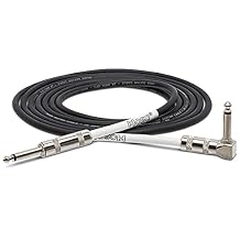 Hosa GTR-205R Guitar Cable, Straight to Right-Angle, 5 Feet