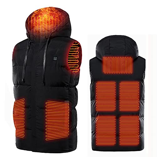 Chaleco calefactable USB unisex con 3 niveles de temperatura ajustable para invierno 2