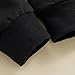 SAYOO Aunties Bestie Baby Clothes Gender Neutral Baby Boy Girl Long Sleeve Sweatshirt Pullover Pant Fall Solid Color Outfit (K Black, 12-18 Months)