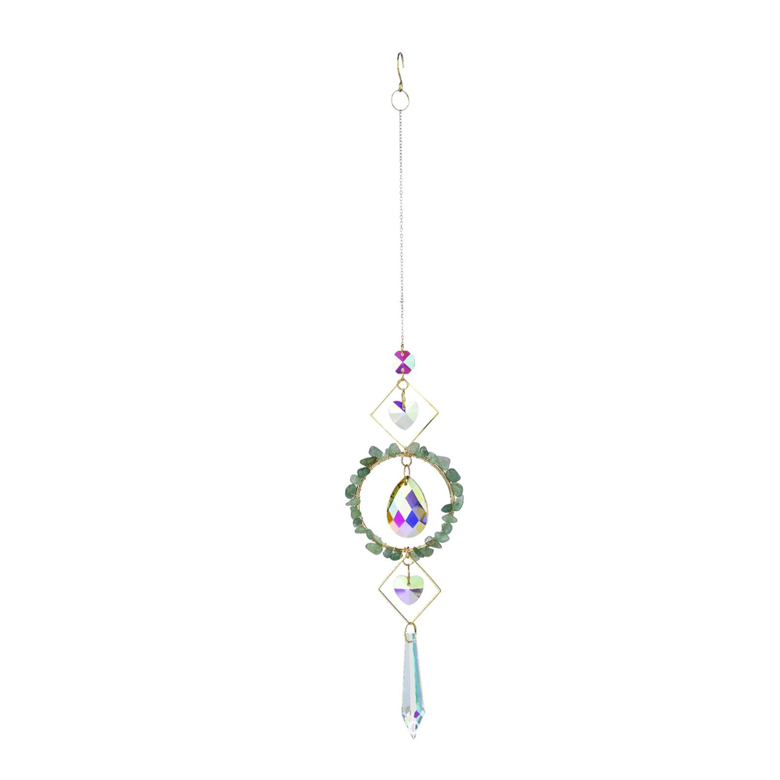 MERISHOPP® Wind Chime Artificial Crystal Prism Pendant Window Car Hanging Colored Maker Green|Home & Garden | Home Decor| Suncatchers & Mobiles|1 Hanging Colored Maker-image-19