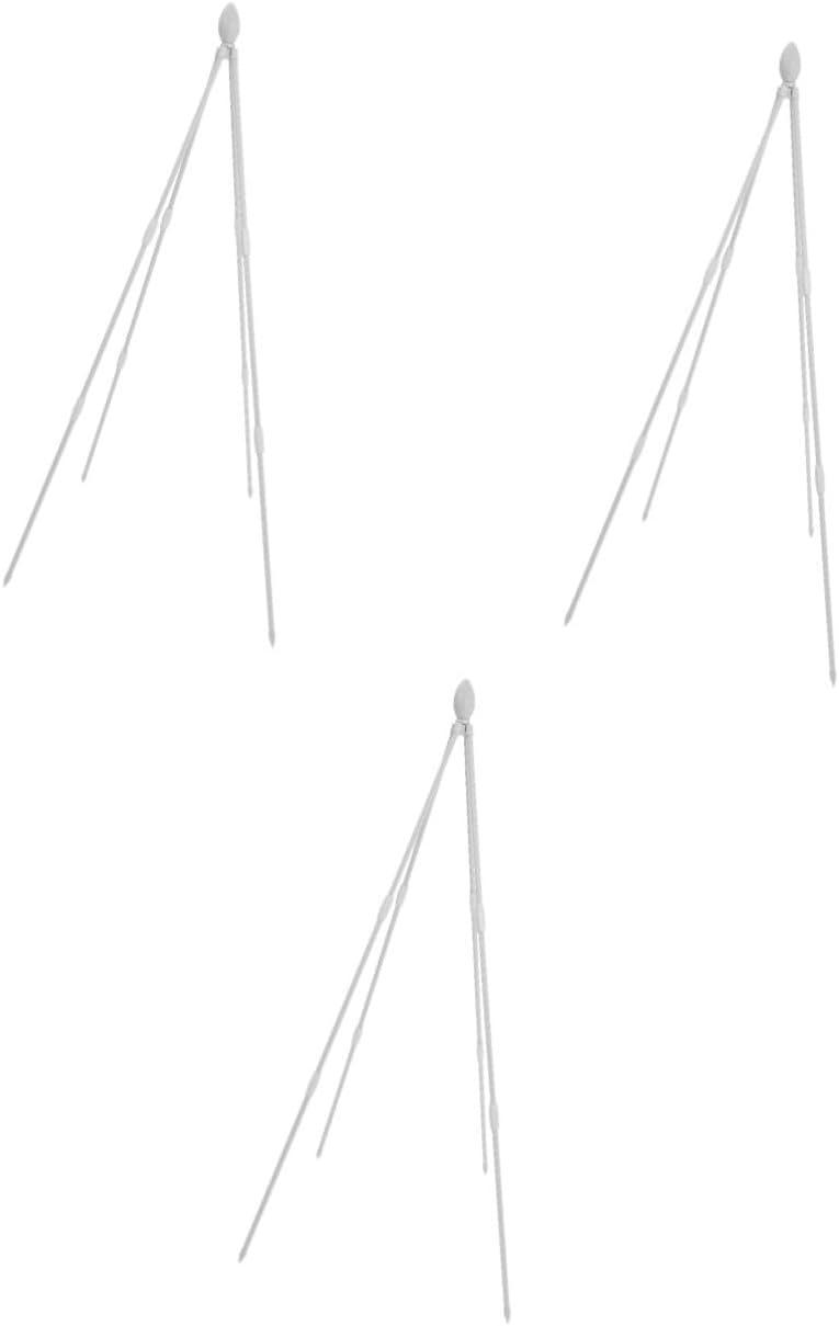 Sosoport 3pcs Outdoor Garden Trellis Plant Stand Climbing Rack for Plants Garden Supplies Decorative Accessory