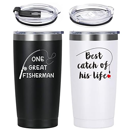 LiqCool His & Hers Couples Gifts - 20oz Tumbler Set for Anniversary, Engagement, Bridal Shower & Christmas