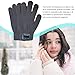 QDKVTNDJZ Touchscreen Gloves for Winter – Wireless Thermal Glovesold Weather Grips | for Phone Calls All-Outdoor Bicycle Snowboarding Skiing Construction Travel Gardening(Grey,B)