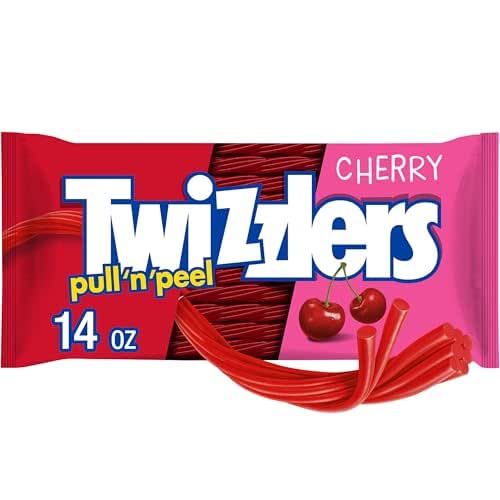 TWIZZLERS PULL 'N' PEEL Cherry Flavored Licorice Style, Chewy Candy