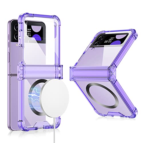 Protection rigide Galaxy Z Flip 3 premium avec charnière antichoc violette