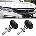 kingsea Quick Latch Hood Pins, Release Latch Lock Clip Push Button Bonnet Kit 1.25in/32mm Diameter Universal for Car Bumper Hood License Plate (Black, 4 Pack)