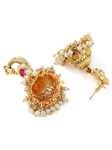 Image of Rubans Gold Plated Necklace Set Traditional Festive Jewellery for Women & Girls