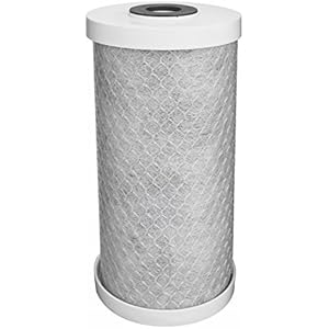 EcoPure EPW4C Carbon Block Whole Home Replacement Water Filter-Universal Fits Most Major Brand Systems Gray/White