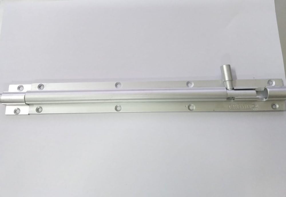 Heavy Duty Tower Bolt, Silver, Metal Construction, Surface Mount Door Lock Hardware-picture-34