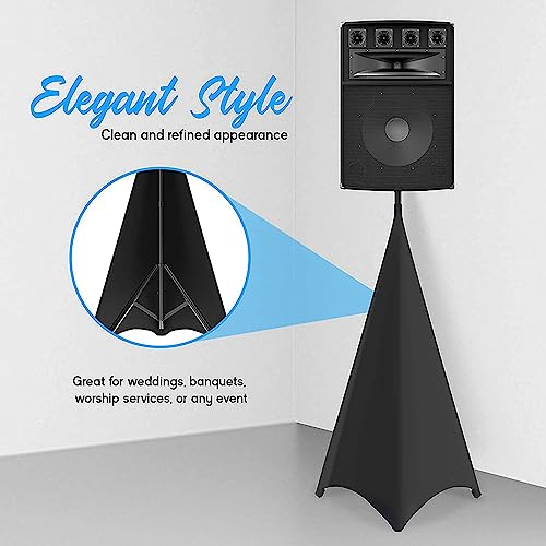 image for Cwmiibili Universal Dj Light Speaker Stand Skirt Tripod Scrim Cover wi