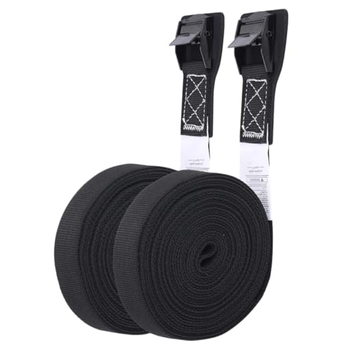 Baluue Cinghie di Fissaggio Regolabili per Carico Auto e Kayak Fasce Resistenti per Valigie e Portapacchi Nere Fissaggio Sicuro e Protettivo per Trasporto Esterno