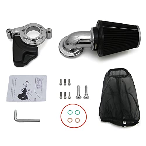 Happy-Motor Chrome Cone Stage 1 Air Cleaners Filters Kits For Harley M8 Touring Road King Street Road King Glide 2017-Up Softail Slim 107 2018-Up #TOP2