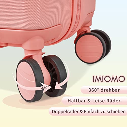 Imiomo Carry On Luggage, 20 In Carry-On Suitcase With Spinner Wheels, Hardside 3Pcs Set Lightweight Rolling Travel Luggage With Tsa Lock(20"/Pink) #TOP2