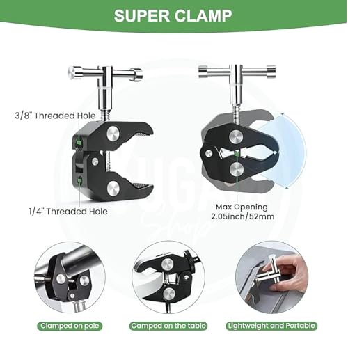 Image of PHOTOMAX Magic Articulating Adjustable Arm with 1 /4 inch Tripod Screw for DSLR Camera, LCD Monitor, LED Lights, Flash Light, Microphone (11 inch Articulating Arm with Holder)