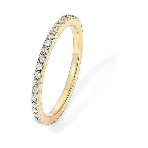 PAVOI 14K Gold Plated CZ Ring Cover