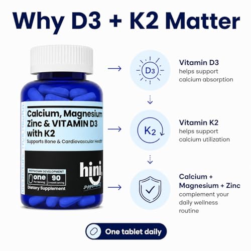 HINI Calcium Magnesium Zinc with D3 & K2