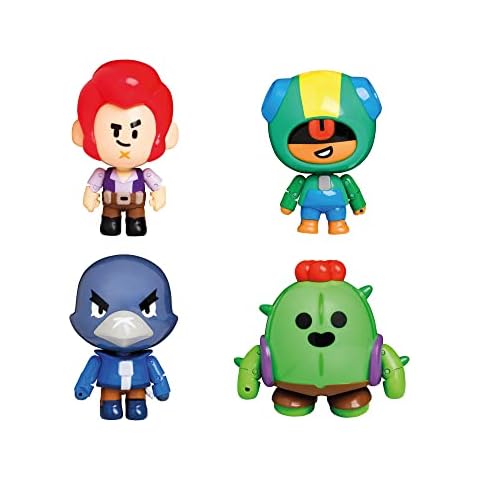 Brawl Stars Action Figures Spike, Colt, Leon & Crow Cover
