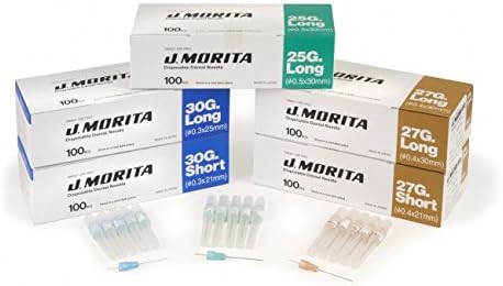 20-27GL Dental Needle, Disposable, 27 Gauge Long, Plastic (Pack of 100)