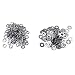 M6 304 Stainless Steel Flat Washer and Split Spring Lock Washer Assortment Set, 100Sets /Pack (M6)