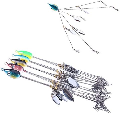 TZDTMEOS 5pcs Alabama Umbrella Rigs Fishing Rigs Lure for Fishing Bass Bait Lure 8in 1/2OZ Fishing Bait Rigs