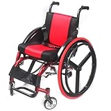 LIBRACTA Ultra Lightweight Folding Manual Wheelchair for Adults with Handbrakes and Quick Release Rear Wheels Shock Absorber Sports Wheelchair,Elevated Adjustable Leg Rests All Terrain Wheelchair