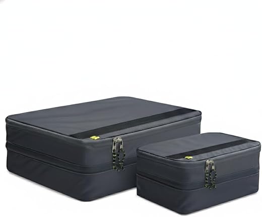 Spigen Life Compression Packing Cube 2 Pack (1 Small + 1 X-Large) Travel Luggage Organizer for Suitcases &amp; Carry on, Expan...