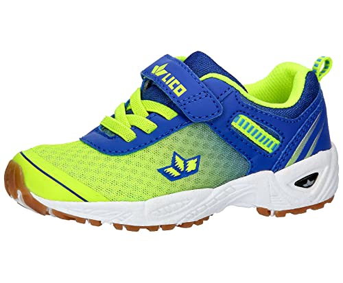 Lico Unisex Kinder Barney VS Hallenturnschuh, lemon/blau, 35 EU