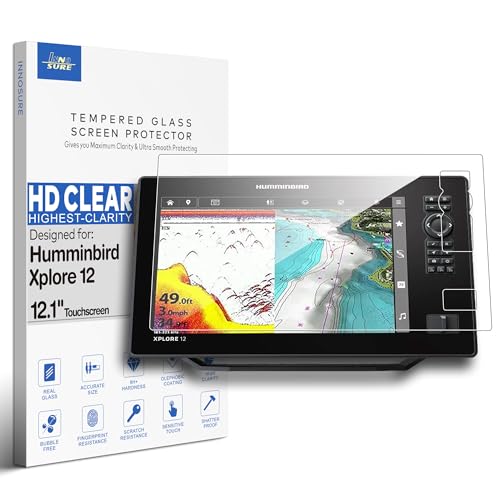 Verre trempé Humminbird Xplore 12 pour naviguer sans reflets
