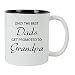 CustomGiftsNow Only the Best Dads Get Promoted to Grandpa 11 oz White Ceramic Coffee Mug, (Black)