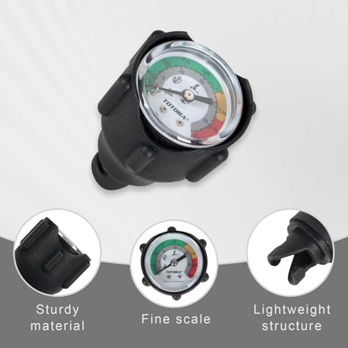 Barometer Aufblasbares Surfbrett,0-2 BAR/0-30 PSI Schlauchboot Manometer Schlauchboot Manometer,Kajak Barometer,Manometer Schlauchboot,Kajak Luftdruckmesser Schlauchboot Druckmesse für Schlauchboote