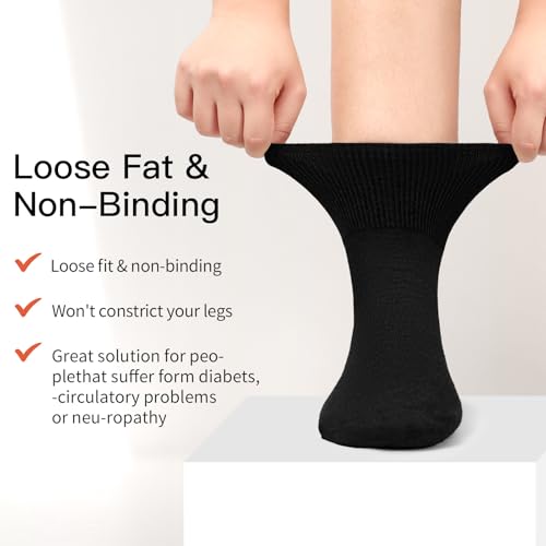 NOVAYARD 5 Pairs Non-Slip Diabetic and Yoga Socks for Men and Women