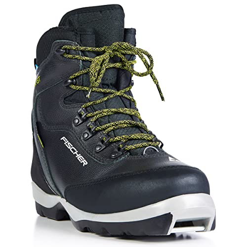 Fischer Bcx Grand Tour Waterproof Breathable Leather Upper Nordic Touring Black Boots, 43 #TOP2