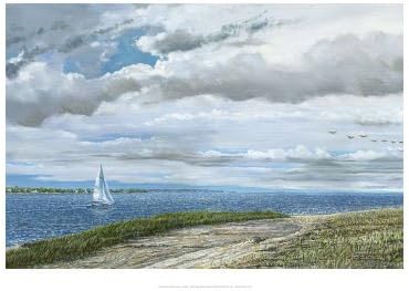 Sand Island Art Poster Print by Doug Zider, 20x14