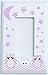 Grey and Purple Owl Rocker Covers Light Switch Plate Single Toggle/ Owl Nursery Decor (Purple Rocker Owl Switch Plate)