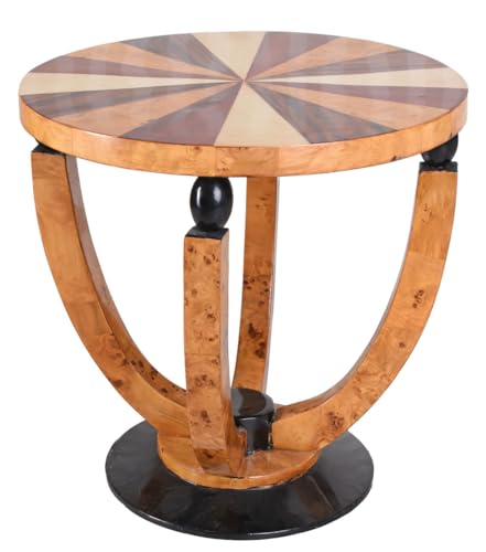 Art Deco Tisch Antik Beistelltisch Massivholz Wohnzimmertisch 58 cm cat051 Palazzo Exklusiv