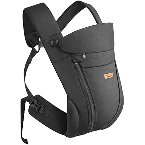 CUBY Upgraded Baby Carrier Size Zippert Ergonomic Wraps Carrier 3D Air Mesh Adjustable Head Neck Support Newborn Carriers Front Backpack Easy-to-Use Up to Aged 3 Years 44LBS Cover