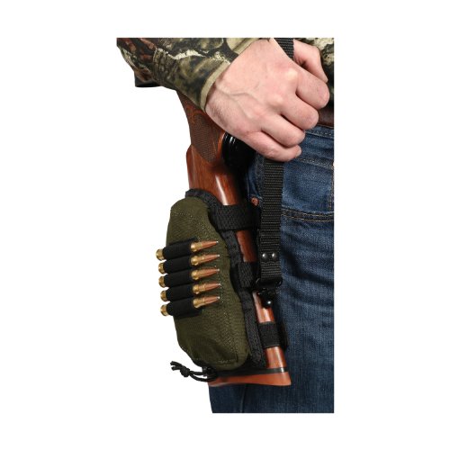 Allen Company Buttstock Shell Holder And Pouch For Rifles, Green/Black, One Size (20550) #TOP1