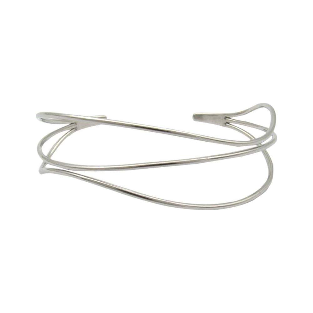 Skagen Women's Stainless Steel and Semi precious with Cuff Bangle bracelet